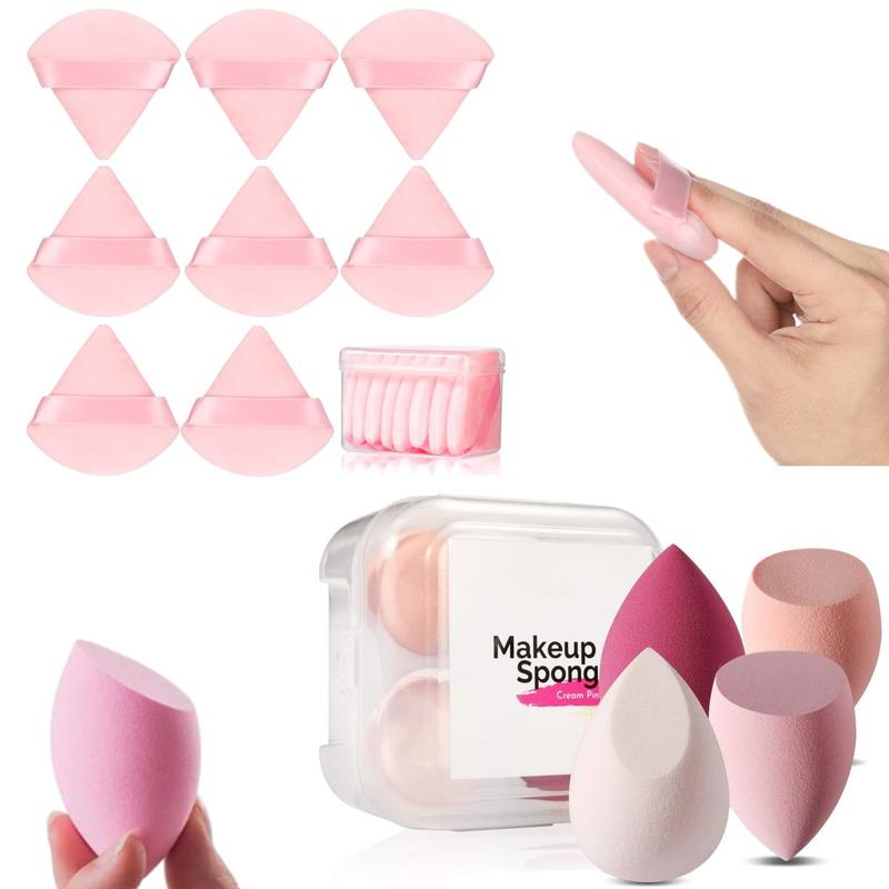 12pcs Powder Puffs and Makeup Sponge Set 0