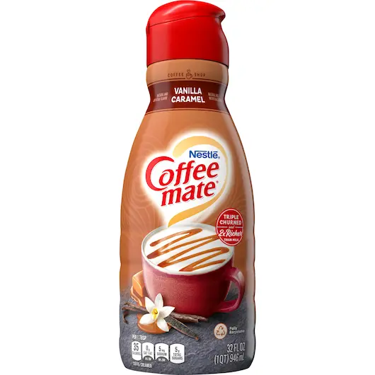Coffee Mate Vanilla Caramel Creamer 32 oz (946ml)