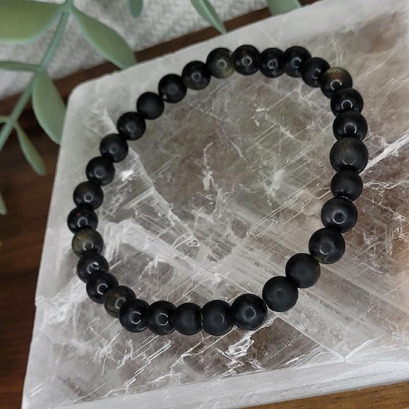 Golden Obsidian Crystal Bracelet 3