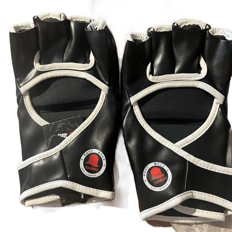 Zooboo MMA Training Boxing Gloves for Men and Women in black 2
