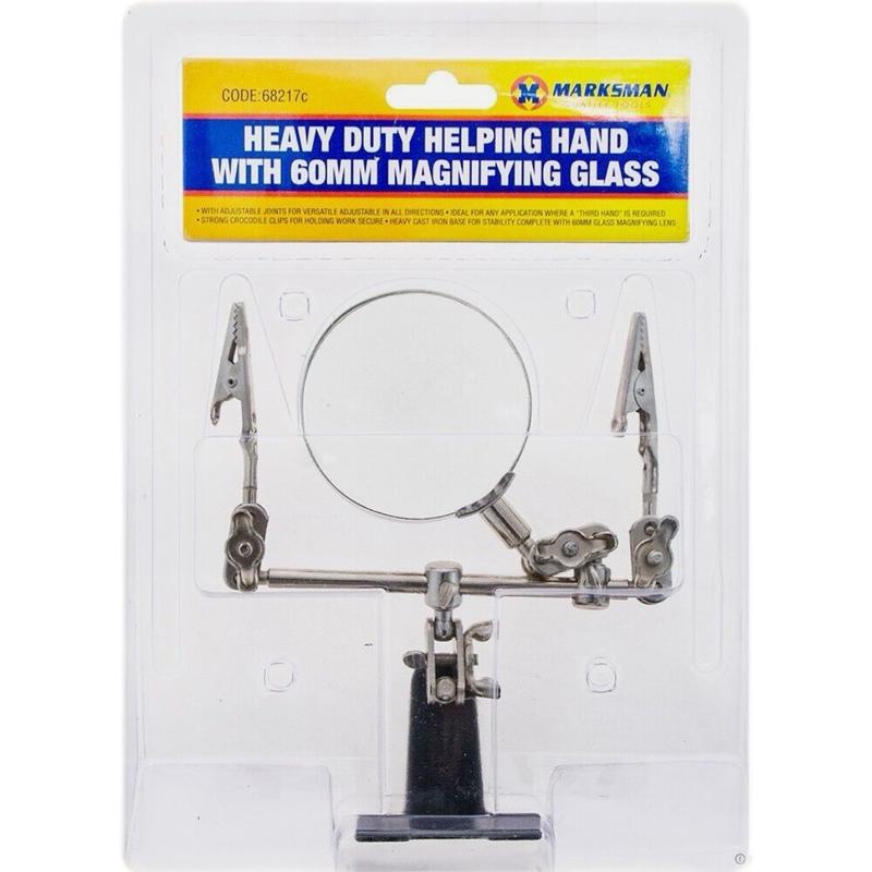 Helping Third Hand Soldering Clips Magnifier Glass Clamps Station Stand Holder 2