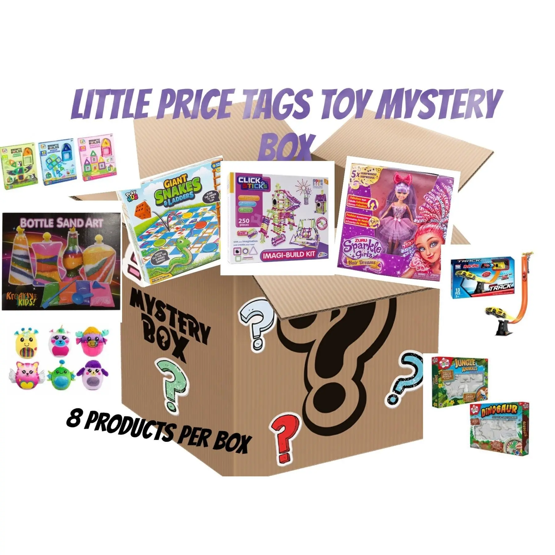 Little Price Tags Toy Bundle - 8 Randomly Selected Toys Included