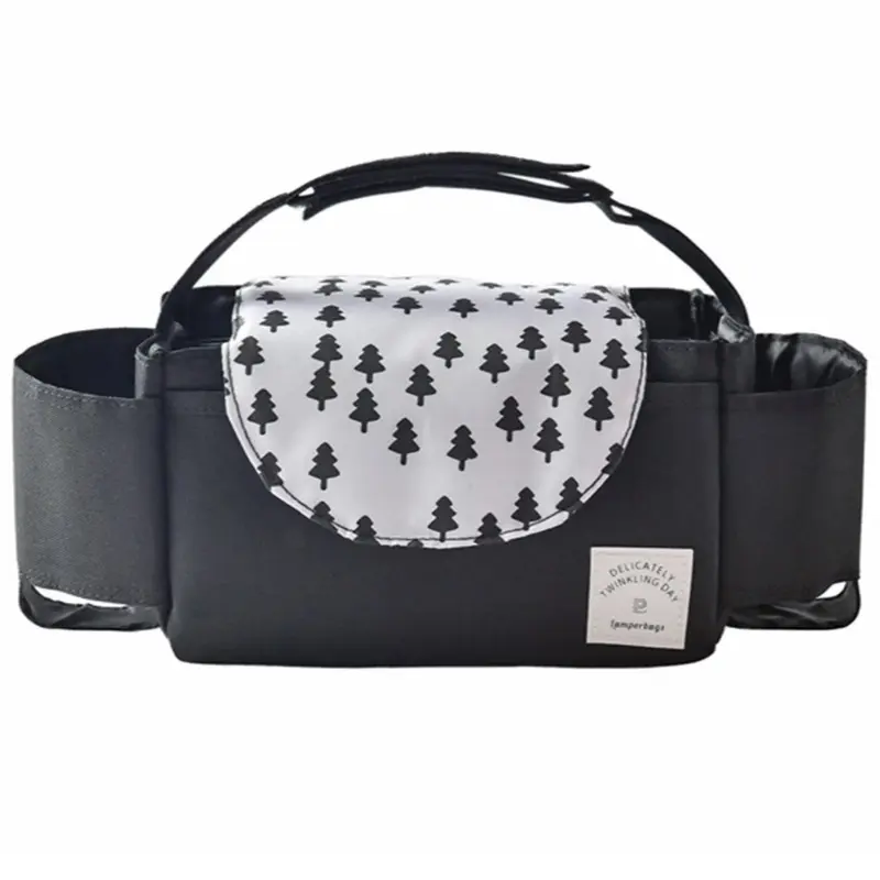 Multifunctional Pushchair Stroller Pram Organiser Bag Grey Baby Toddler 2