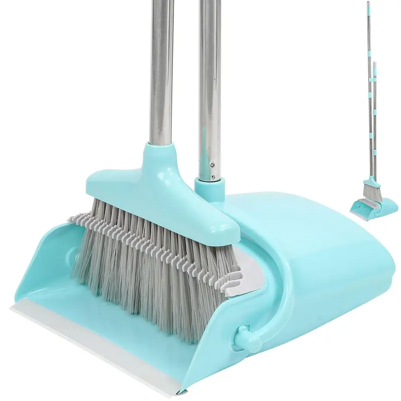 Strong Metal Handle Dustpan and Brush Set for Home Cleaning 3