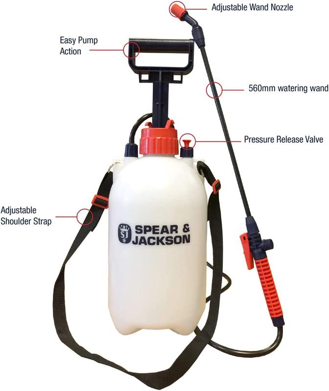 Spear & Jackson 5 Litre Pump Action Pressure Sprayer 3