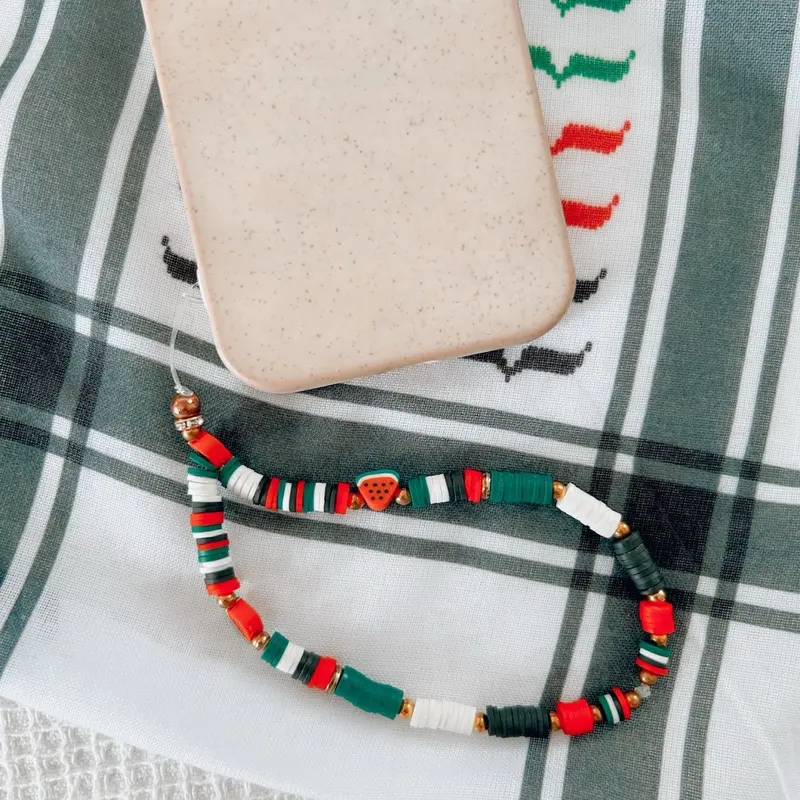 Watermelon claybeads handmade phone charm  Accessories Smartphone Palestine phone charm 3