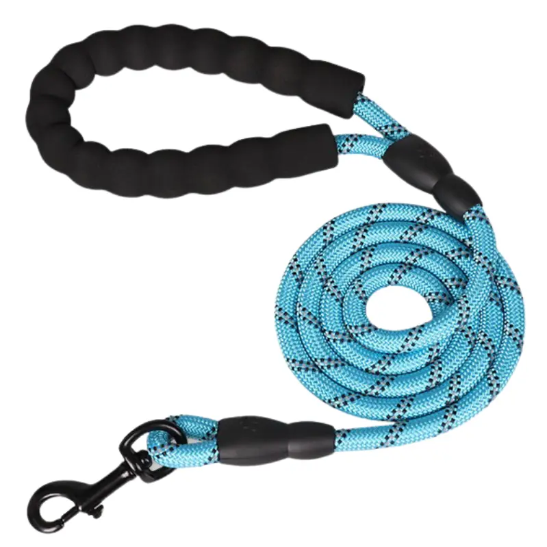 5FT Reflective Dog Leash Rope Braided Pet Leads Strong Training Padded Braided 2