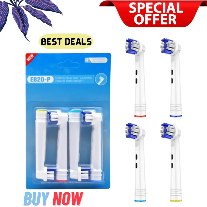 ORAL B EB20-P Compatible Electric Toothbrush Heads - 4, 8, 12, 16 Pack