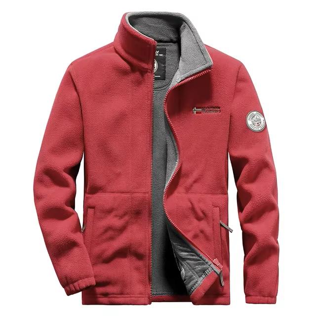 Men’s Thick Polar Fleece Winter Jacket | Cold-Proof Overcoat with Pockets | Plus Size Windbreaker Coat Casual Menswear Zipper Outdoor 4