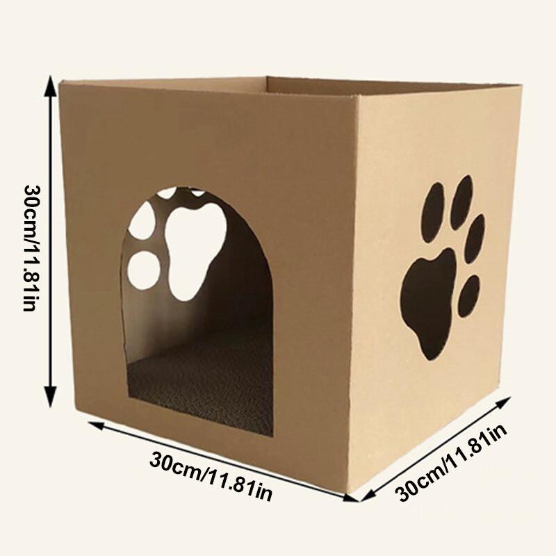 Product Introduction of ⭐[Delivery In 2-3 Days]⭐Pet Cat Nest Scratching Pad Play House Bed Cardboard Corrugated Scratcher Box UK 19