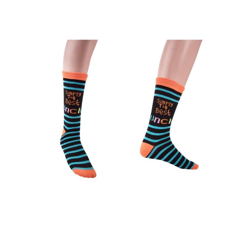 Simply The Best Uncle Socks, Fathers Day Gifts, Christmas Gift Menswear Underwear Cotton Stripe 5