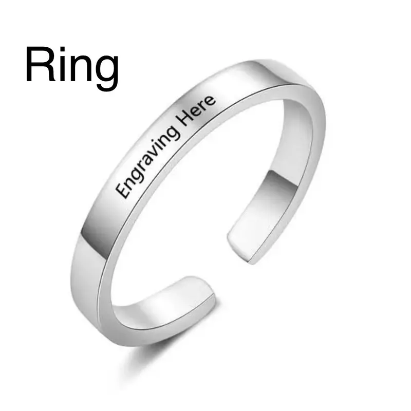 Personalised Silver Ring for Men and Women - Customizable 0