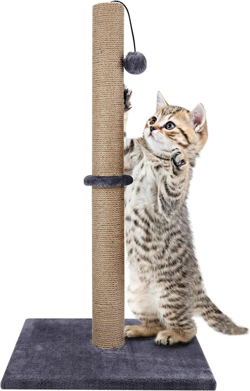 Product Introduction of 74CM TALL LARGE CAT SCRATCHING POST STRONG NATURAL SISAL POLE HEAVY DUTY BASE UK UK 6