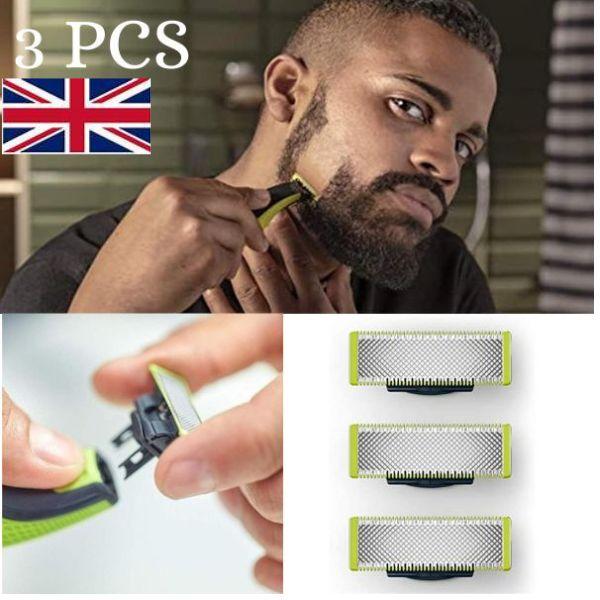 3Pcs Philips Replacement Men Shaver Razor Heads OneBlade Razor  – QP2520/QP2523/QP2530 Comfort 1