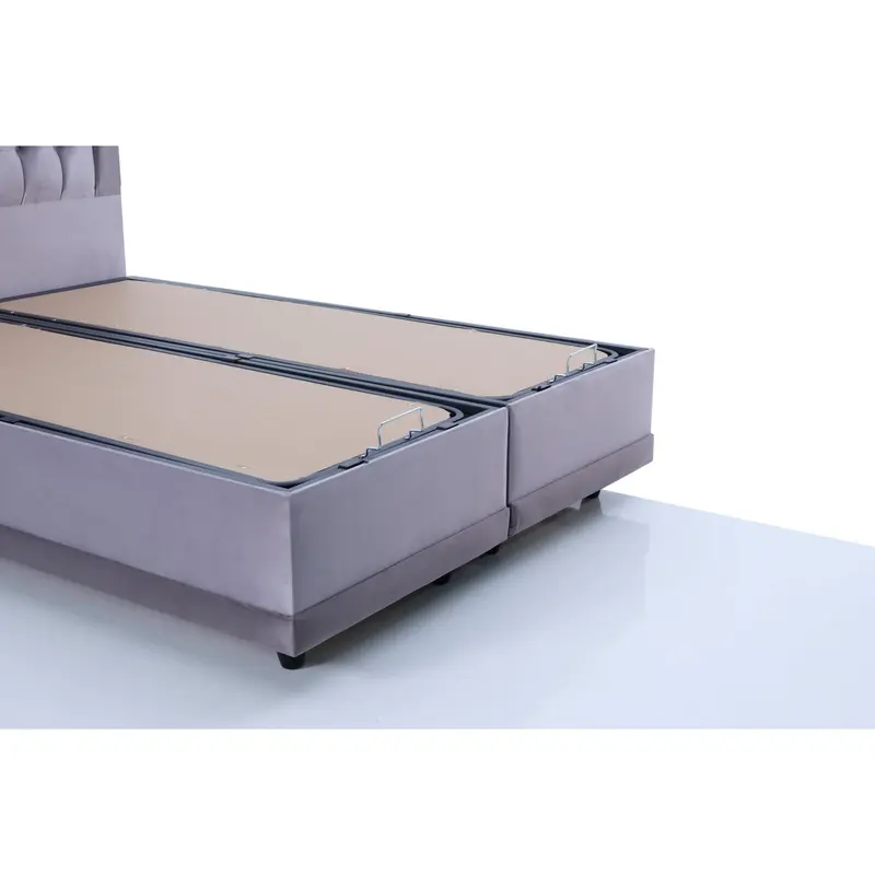 Monday Grey Double Bed - Soft Furnishings for a Comfortable Night's Sleep 6