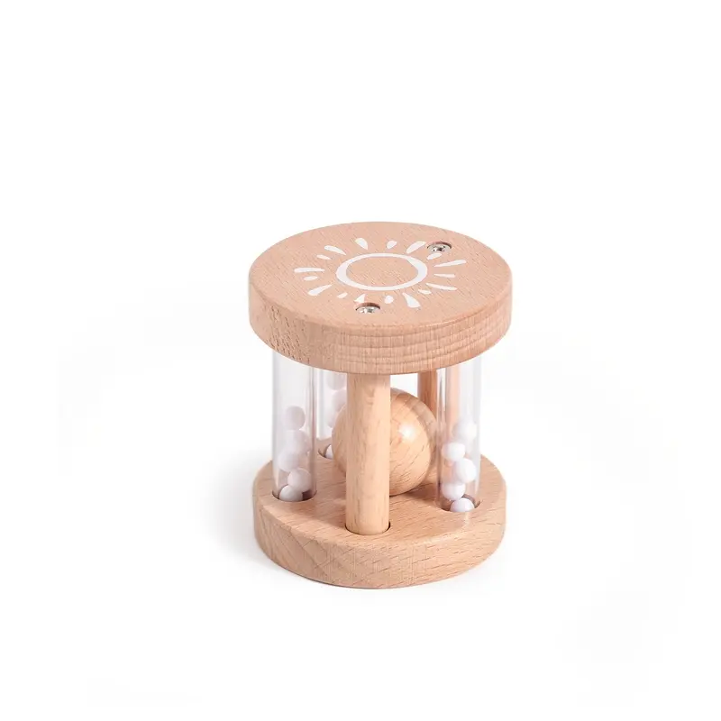 Wooden Early Education Music Cloud Piano Toy with Sun Rattle and Moon-Shaped Hand Drum for Christmas, Halloween, Thanksgiving, and Birthday Gifts 7