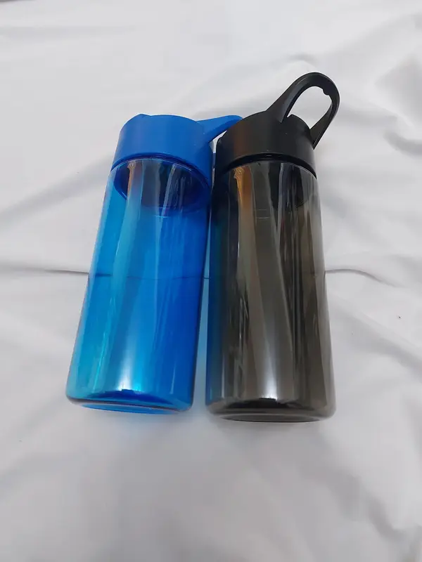 Personalised water bottle, 400ml plastic drink tritan with straw. Back to School, Name Label, Party Favours 3