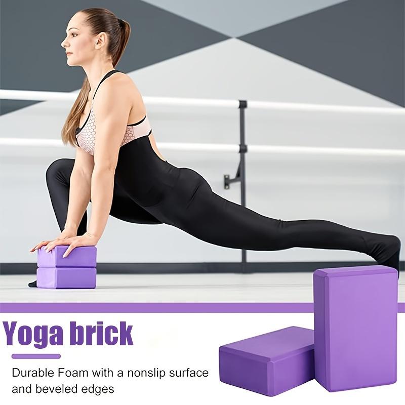 ORACEGRA        1pcs High-Density EVA Yoga Bricks to Boost Flexibility in Pilates and Stretching - Perfect for Home Gym and Training 2