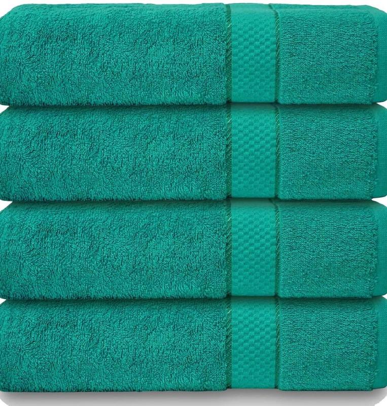 Bargain Bath Towel - Budget-Friendly 100% Egyptian Cotton - Super Soft - 80x140cm Absorbent Soft Sheet Smooth Plain luxury 7