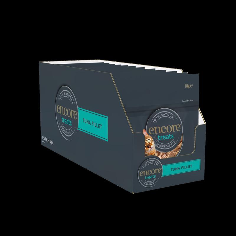 Encore 100% Natural Tuna Fillet Cat Treats Freeze Dried 12x10g / Chicken Breast Cat Treats Freeze Dried 12x10g / Cat Treats Bundle 12 x 30g 2