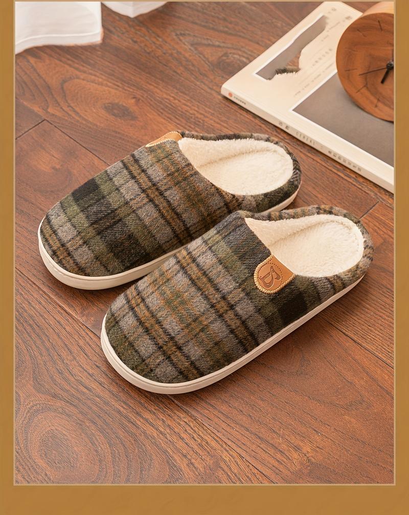 Product Introduction of Mens PLUS SIZE Luxurious Soft Plush House Slippers - Ultra-Cozy, Breathable, Anti-skid Slip-ons with Fuzzy Lining for Indoor Comfort - Ideal for Autumn, Winter, and Cool Mornings 5