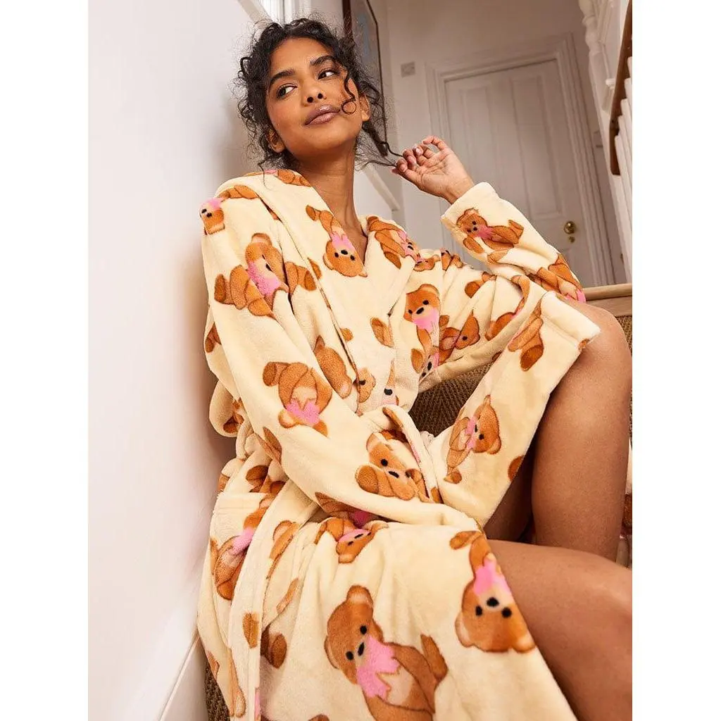 Teddy Bear Bow Dressing Gown