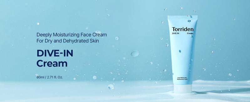 Product Introduction of Torriden DIVE IN Cream 80ml (2.71 fl. oz.) | Facial Moisturizer for Sensitive, Oily Skin | Lightweight and Moistrul Creamy Texture | Hyaluronic Acid Cream, Allantoin 3