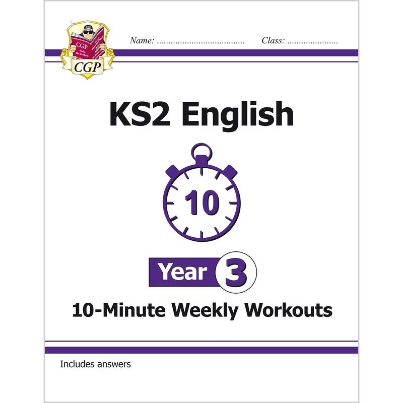 Year 3 Maths and English 10 Min Test Workbook Bundle for 7 to 8 year olds KS2 4