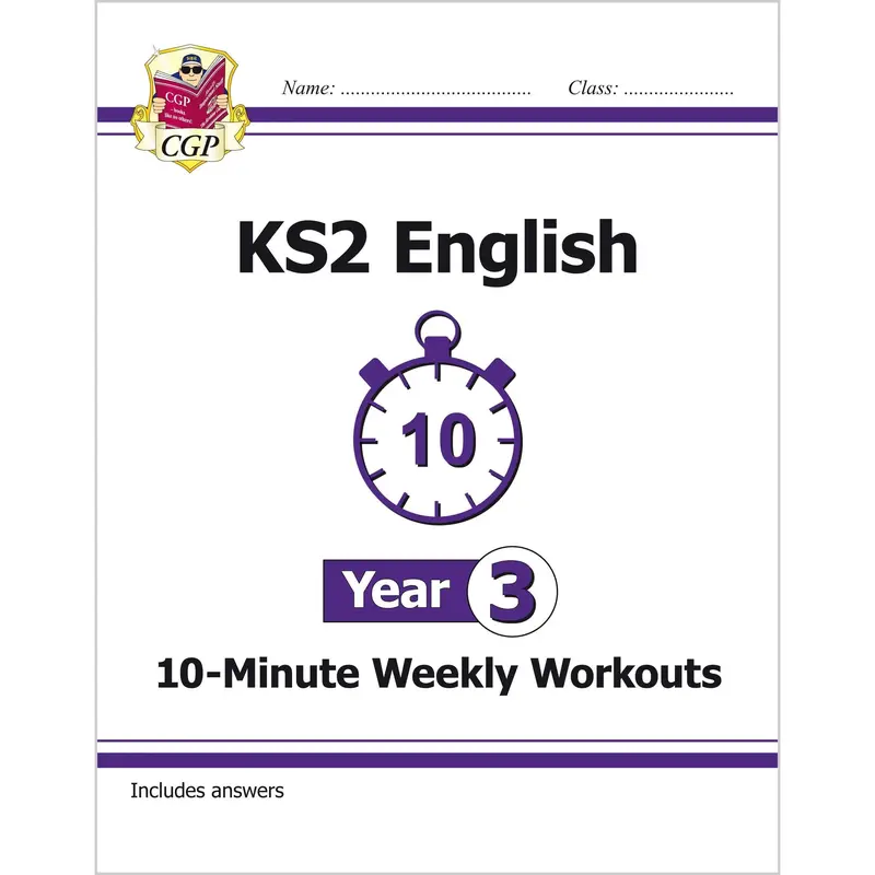 Year 3 Maths and English 10 Min Test Workbook Bundle for 7 to 8 year olds KS2 4