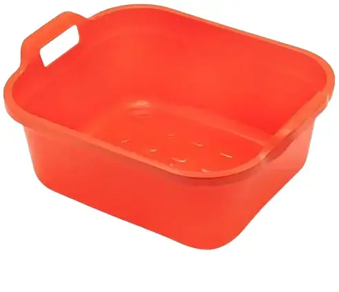 Large 10L Washing Up Bowl With Handles, 39 x 32 x 14 cm Basket