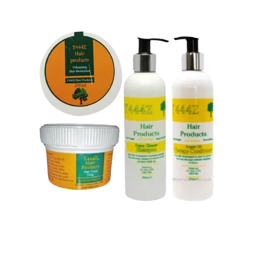 T444Z HAIR FOOD, SHAMPOO CONDITIONER AND HAIR MOISTURISER Set Of 4