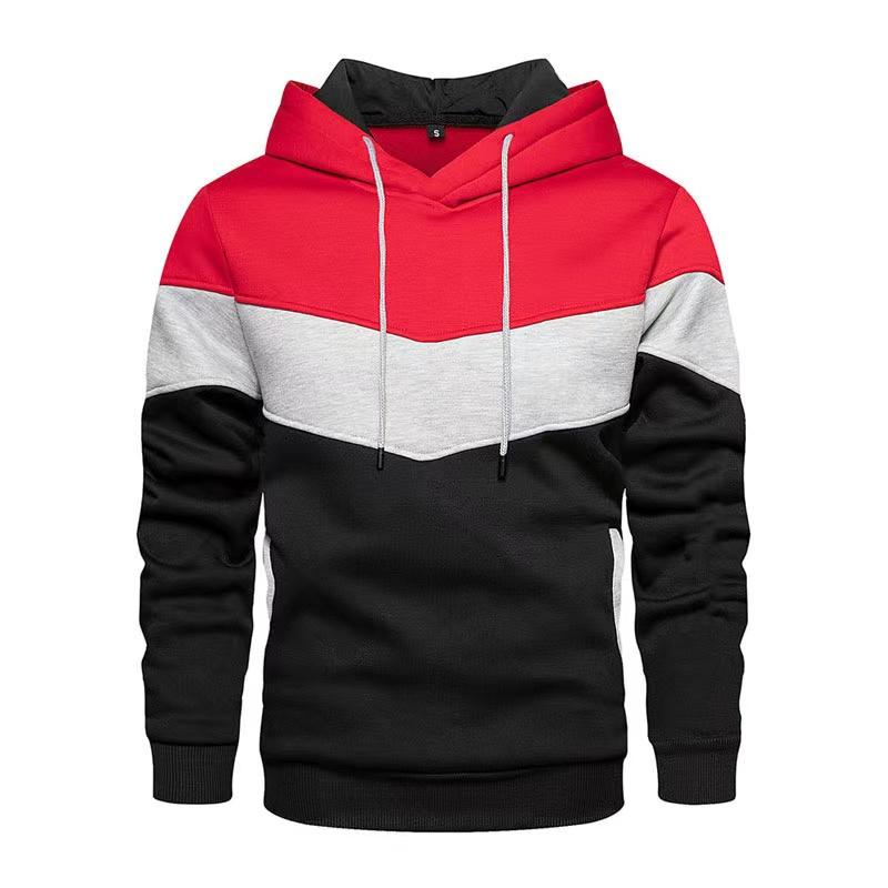 Product Introduction of Men's Color Block Hoodie - Casual Graphic Design Pullover with Kangaroo Pocket for Winter and Fall Streetwear - Great Gift Idea 6