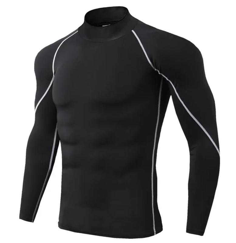 Men Sport T-shirt Quick Dry Bodybuilding Running Shirt Long Sleeve Compression Top Gym T Shirt Men Fitness Tight fit 3