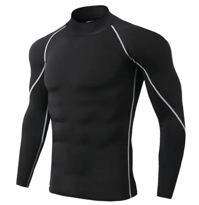 Men Sport T-shirt Quick Dry Bodybuilding Running Shirt Long Sleeve Compression Top Gym T Shirt Men Fitness Tight fit 3