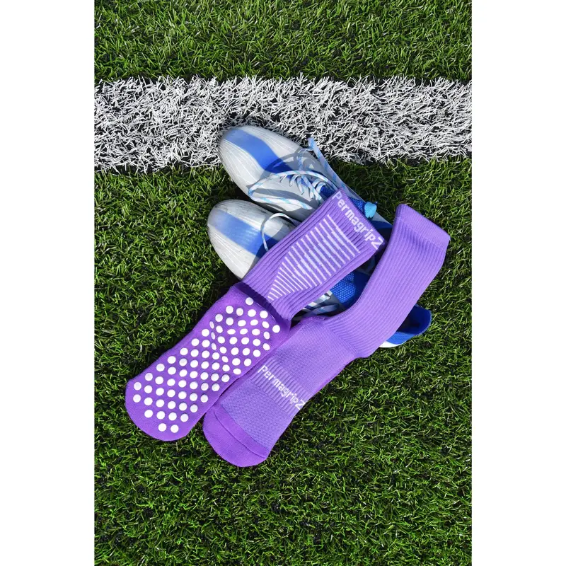 Purple grip socks 2