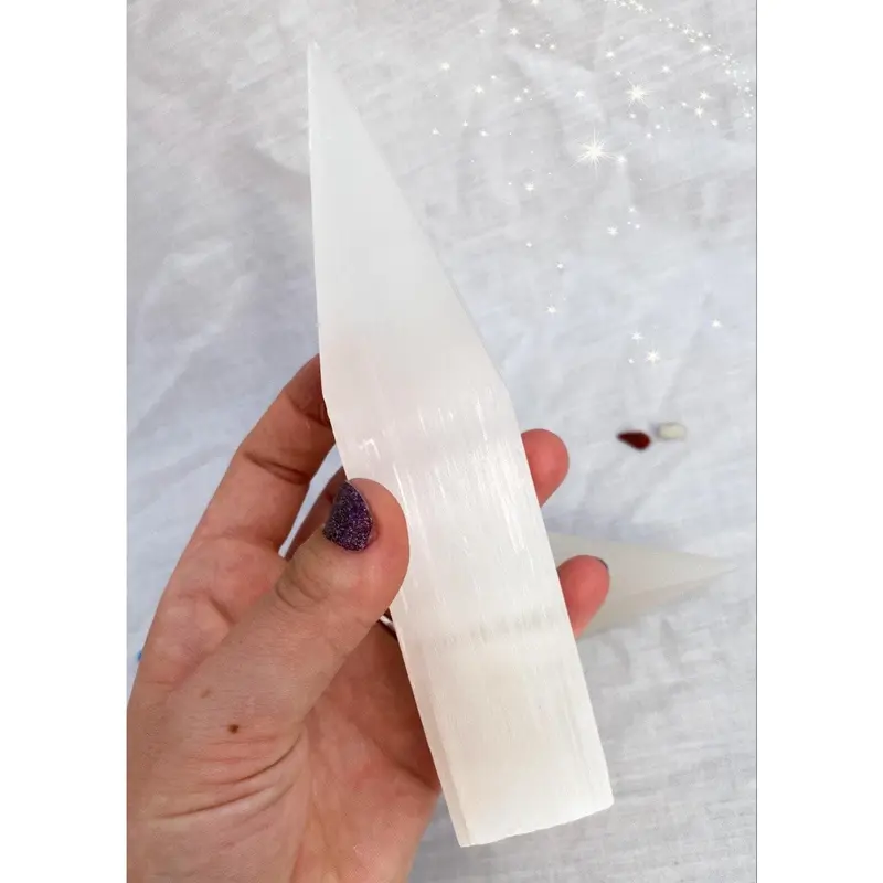 Selenite Tall Points - Protect and Amplify 1