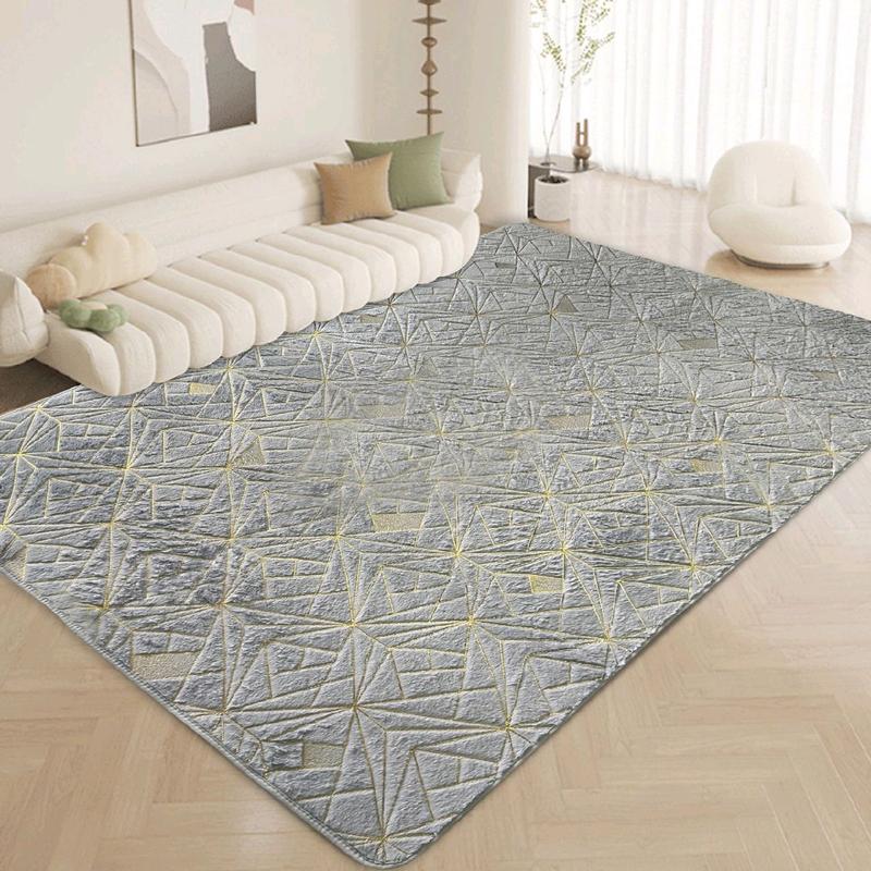 LUXURY NON SLIP MACHINE WASHABLE STAR MARBLE EFFECT RUGS 90X190CM 160X230CM 1