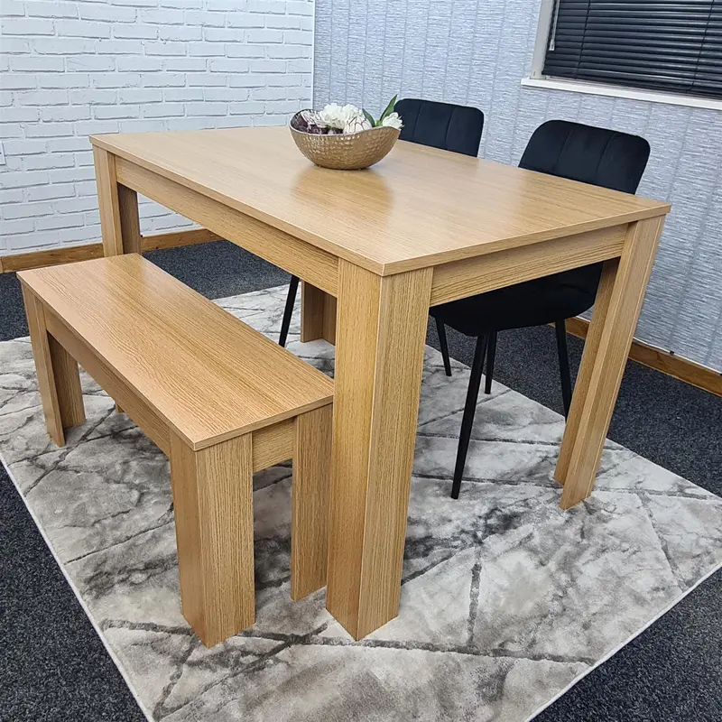 Dining Table Set with 2 Chairs Dining Room and Kitchen table set of 2, and Benches 7