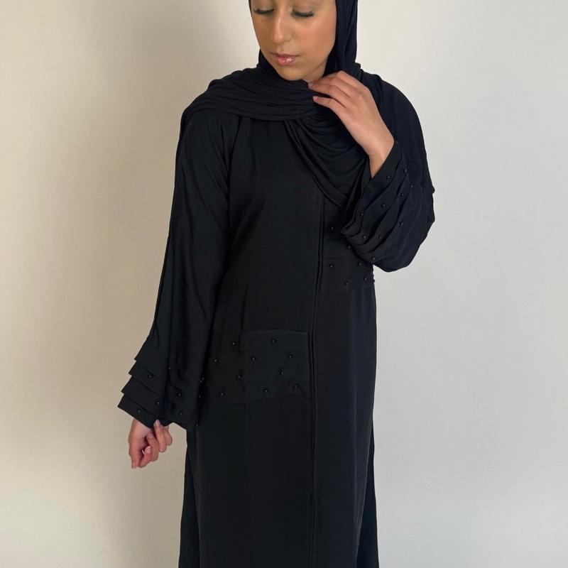 Black Pearl Casual Closed Abaya 1