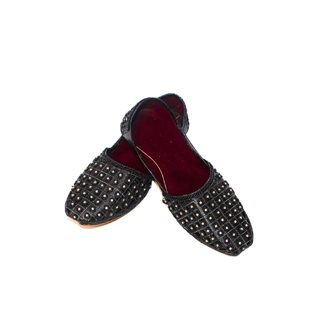 BS-MEKH-022 - MENS KHUSA WITH BEADS AND STONE WORK