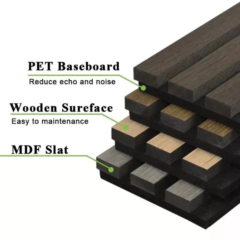 Acoustic Wall Panels - Wood Veneer with Strong Felt Backing - 2400mm x 600mm x 22mm - £59 per Sheet 2