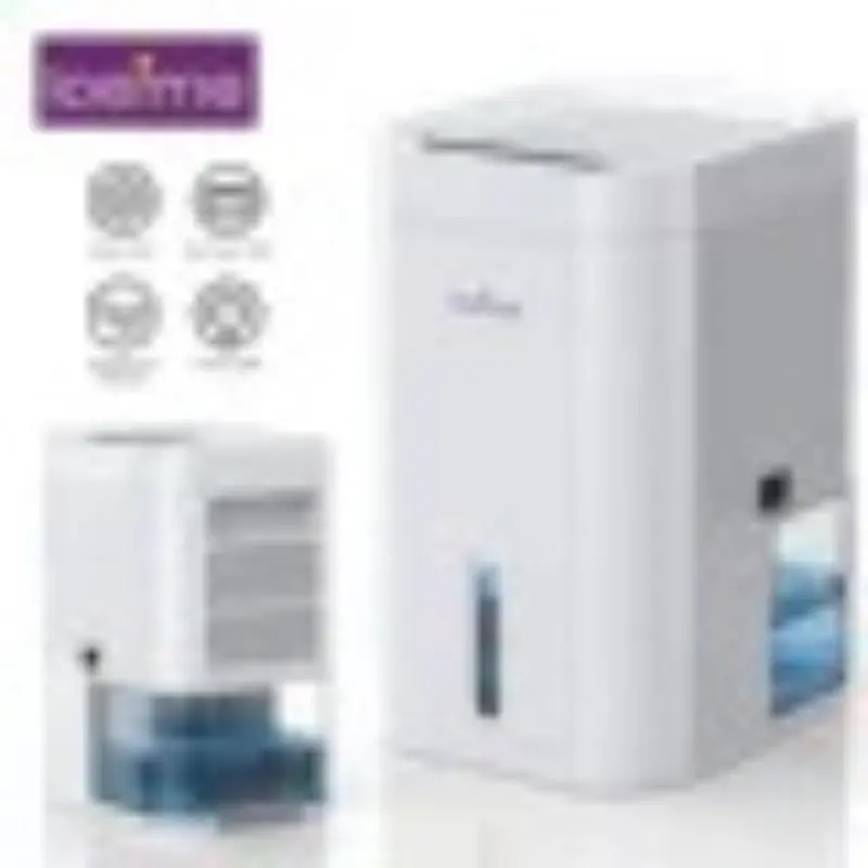 Electric Dehumidifier for Home Condensation Moisture with Timer Silent Low Noise 35dB Tank Capacity 1000ML 2