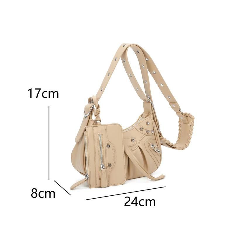 Product Introduction of ICONIC CARRY - Trendy Studded Crossbody & Shoulder Bag – Stylish & Versatile! casual  bag handbag  tiktok 0
