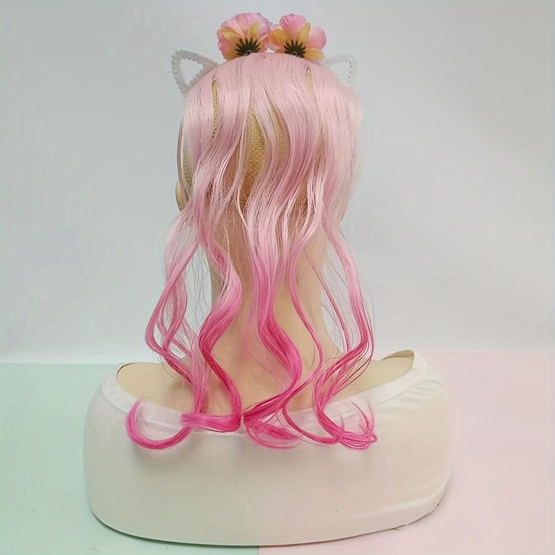 Unicorn Headband Curly Wig For Girls, Rainbow Flower Birthday Party Supplies Halloween Decorations For Girls Hair Accessories Music Festival Masks Comfortable Gift Magical Ornaments Multicolor 7