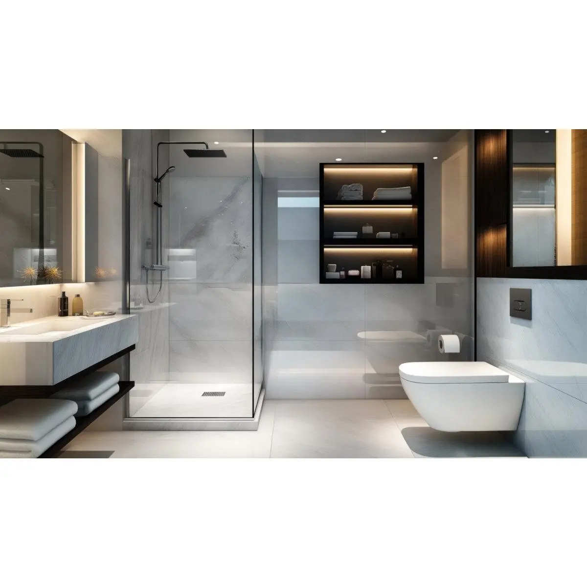 800mm Bespoke Tiled Single Basin