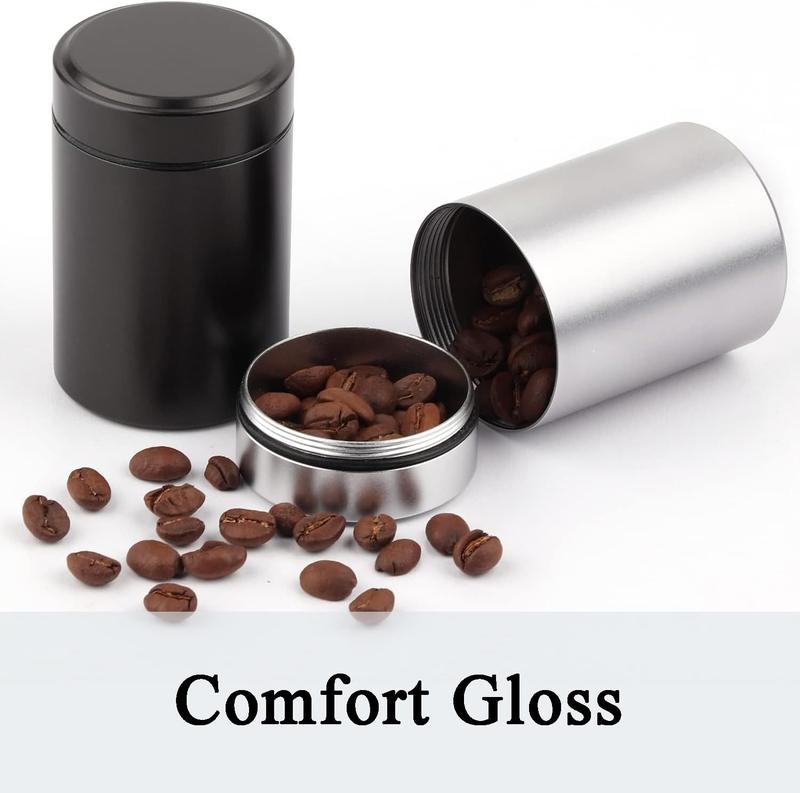 Smell Proof Container, solid colour airtight aluminium metal sealing jar for herbal tea coffee spices sugar storage canister 140ML Bottles Lightweight Tin Organiser 2