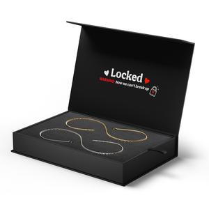 Locked Unisex Permanent Couples Bracelets with Special Clasp - Perfect Date Night Gift for Anniversary, Mothers Day, Ramadan and Birthday