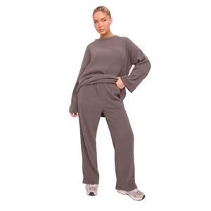 Sophie Womenswear Rebellious Fashion Oversized Top & Straight Leg Trouser Co-ord Set