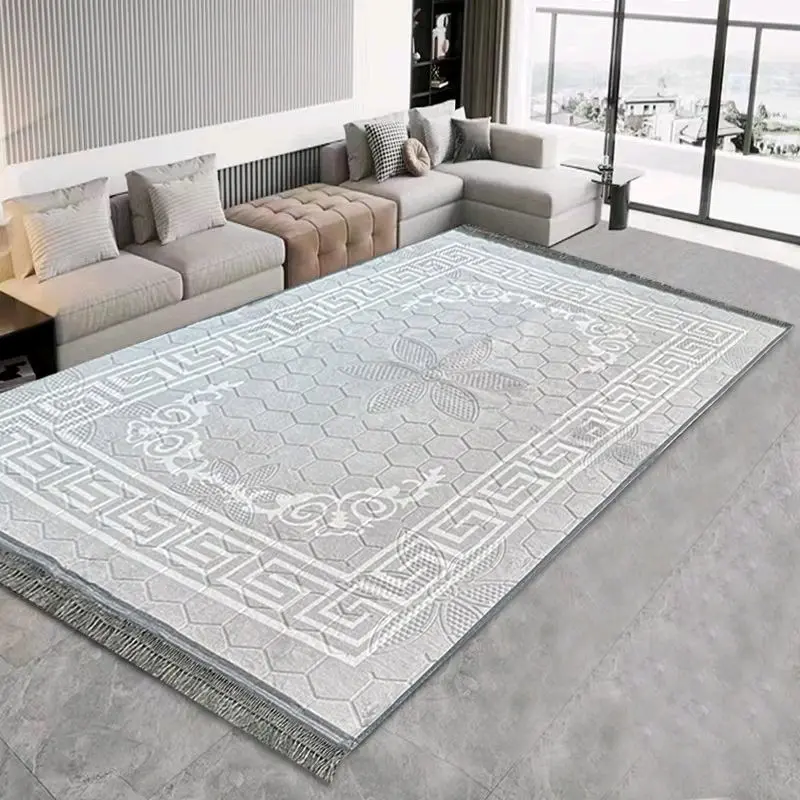 New Greek Style Rug Border Design Non Slip Machine Washable 90x190cm 160x230cm 2