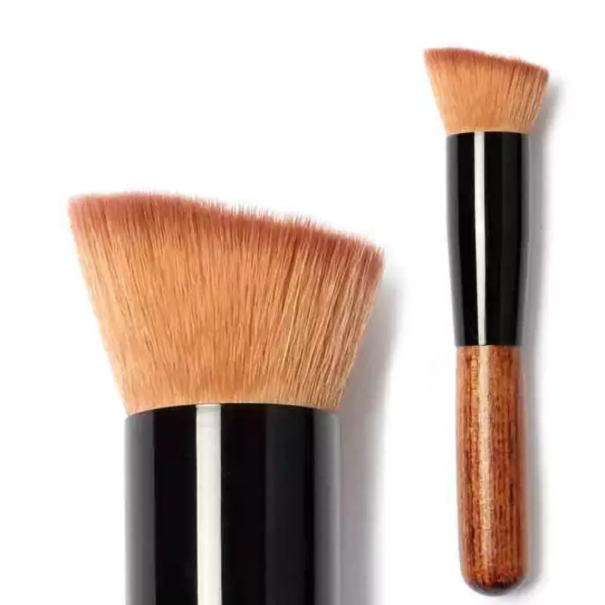 Flat Top Kabuki Foundation Brush Liquid Powder Blusher Buffing Make Up Brush Flawless Makeup